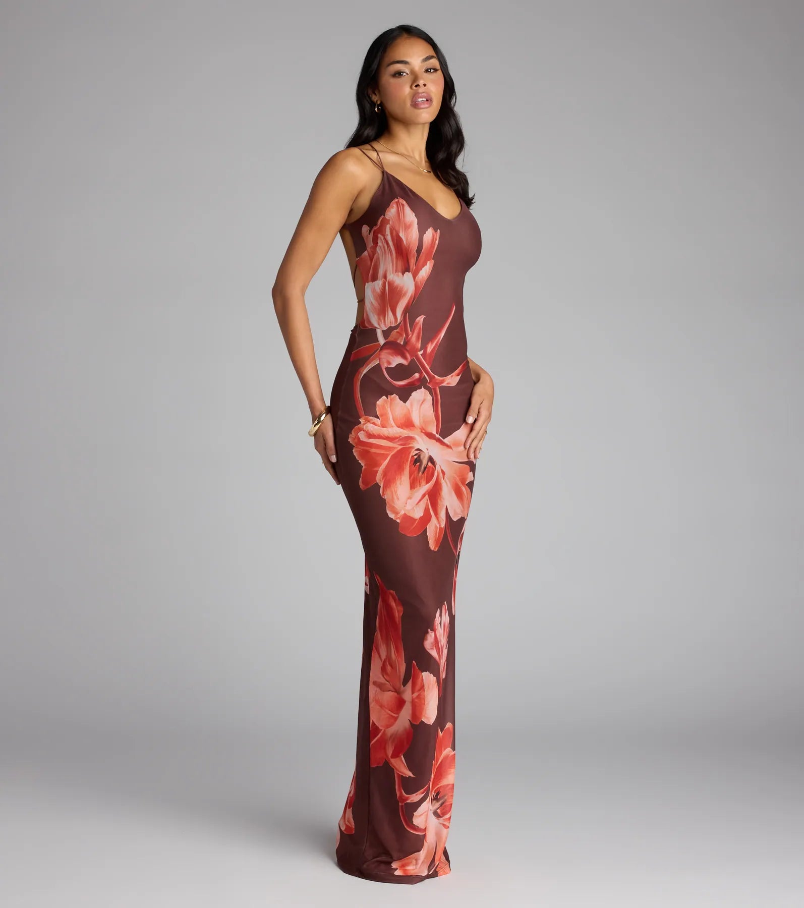 She's A Wildflower Strappy Back Maxi Dress