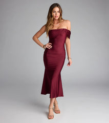 Always Chic One-Shoulder Midi Dress