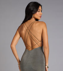 So Sleek Strappy Back Maxi Dress