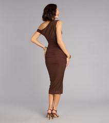 Twist the Plot Bodycon Midi Dress