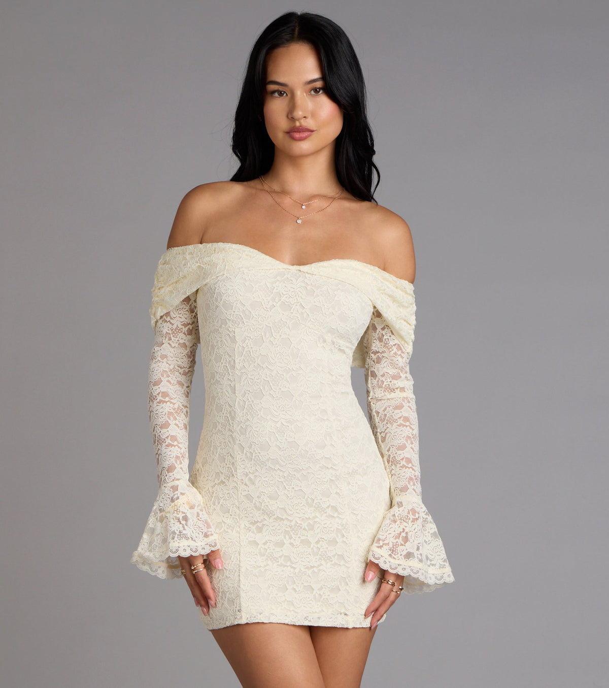 Forever Romantic Lace Mini Dress