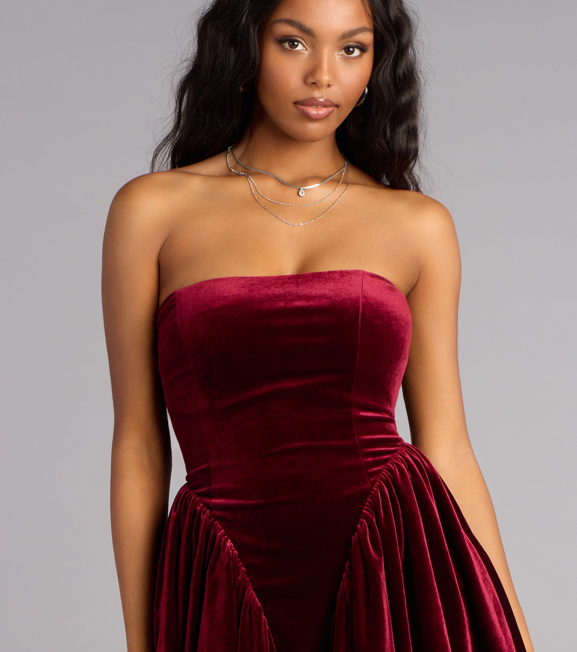 Flirty Luxe Velvet Skater Dress