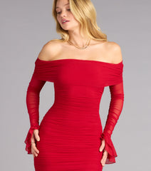 Touch of Drama Mesh Mini Dress