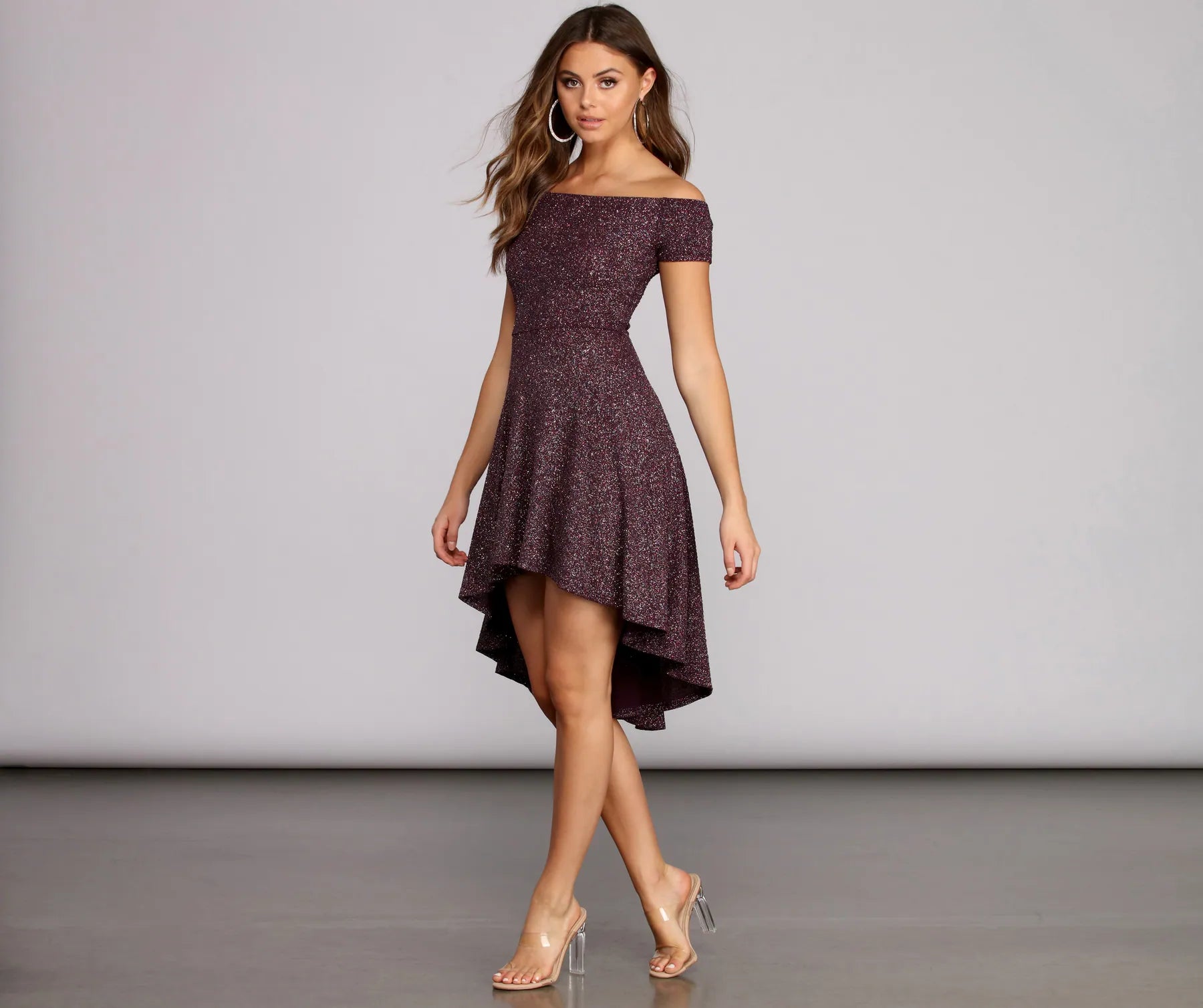 Total Twirl Glitter Skater Dress