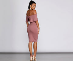 Outfit On Ponte Midi Dress