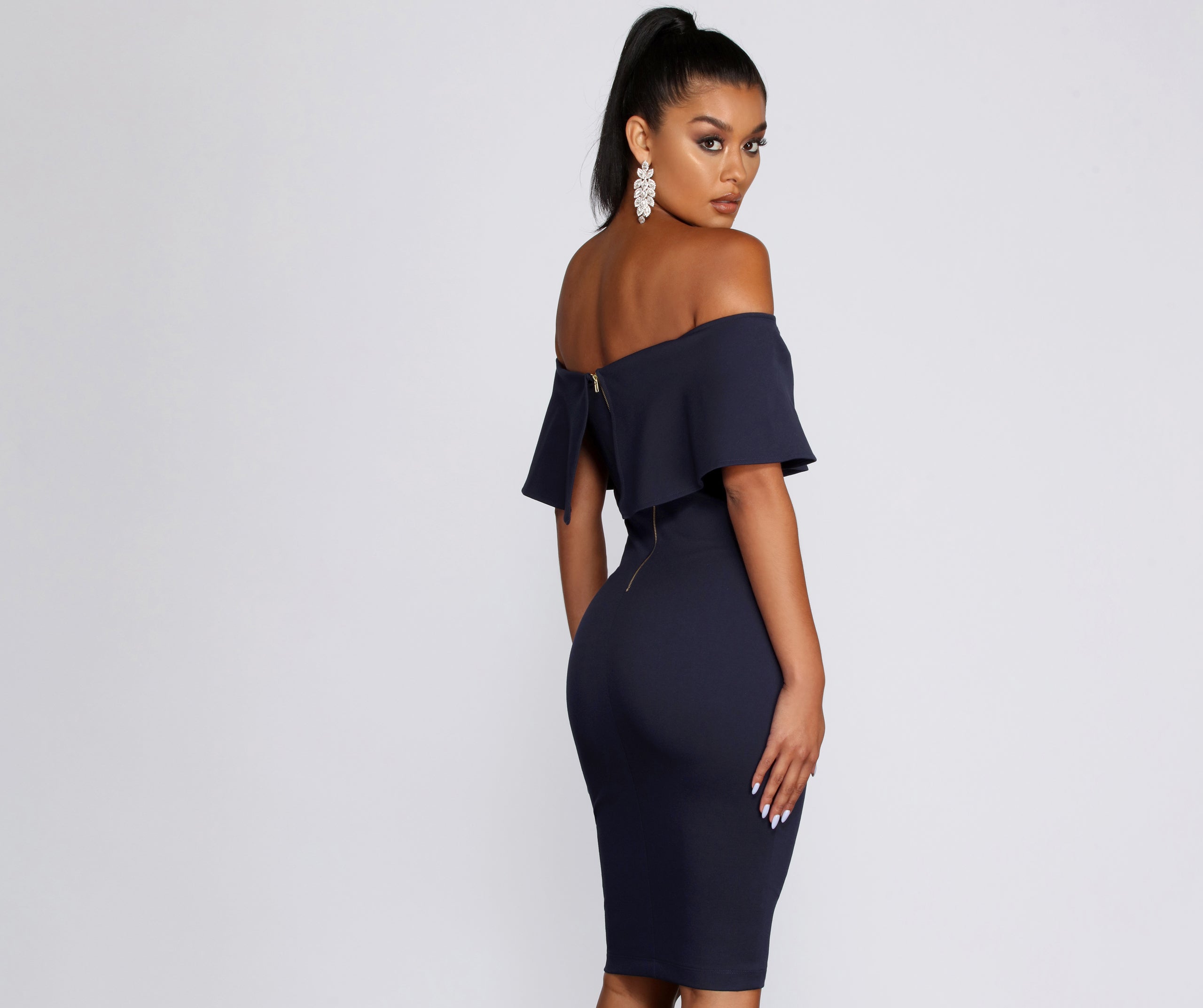 Outfit On Ponte Midi Dress