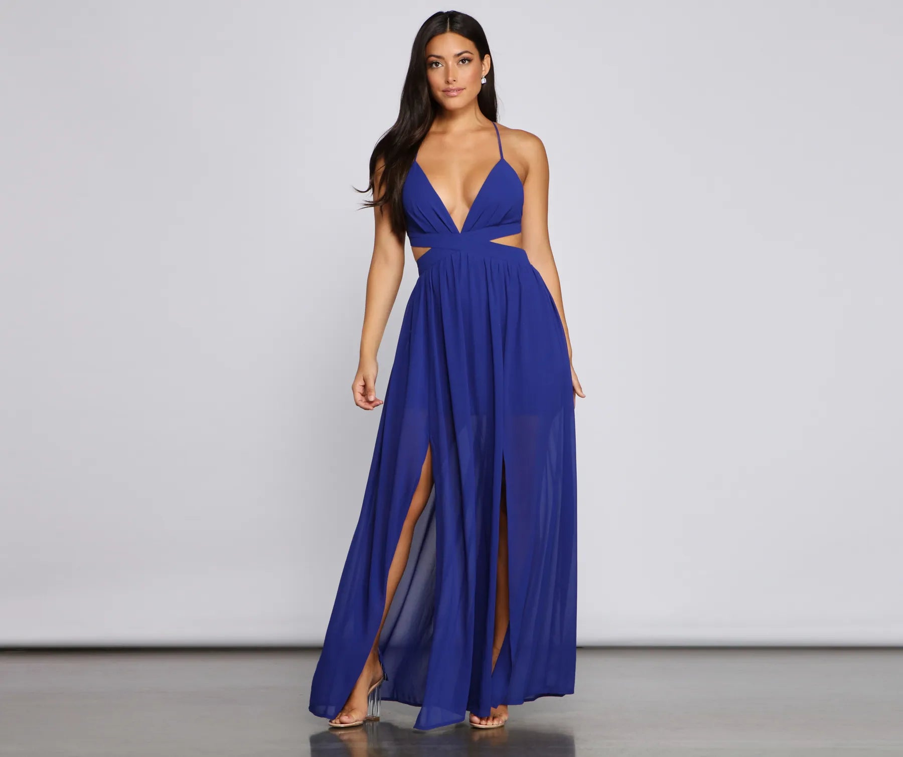 Dionne Formal Cutout Chiffon Dress