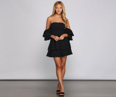 Ravishing Ruffles A-Line Mini Dress