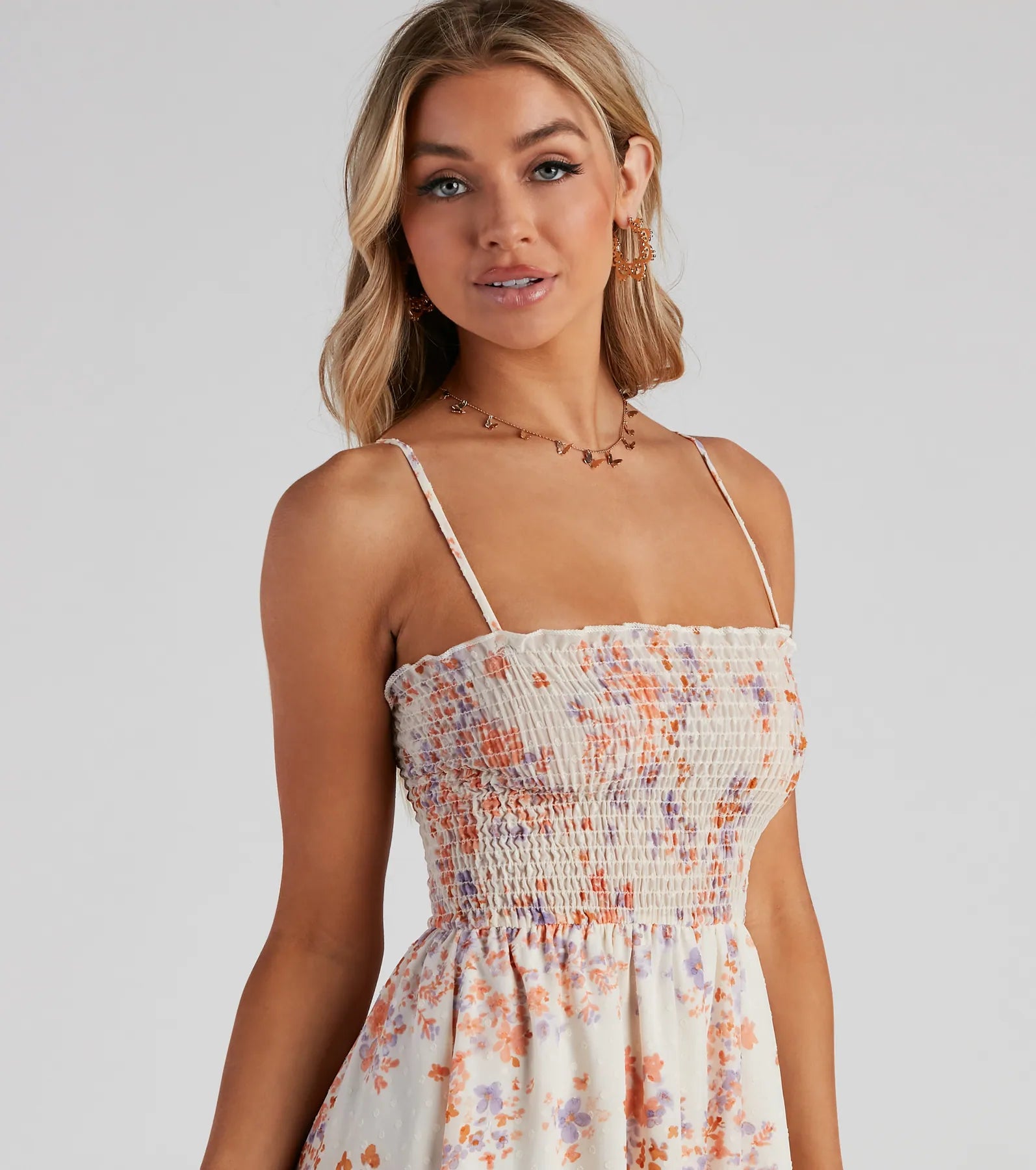 Shift In Seasons Floral Skater Dress