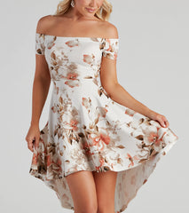 Romance Alert Off The Shoulder Dress