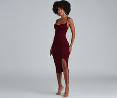 Curves Ahead Midi Bodycon Dress