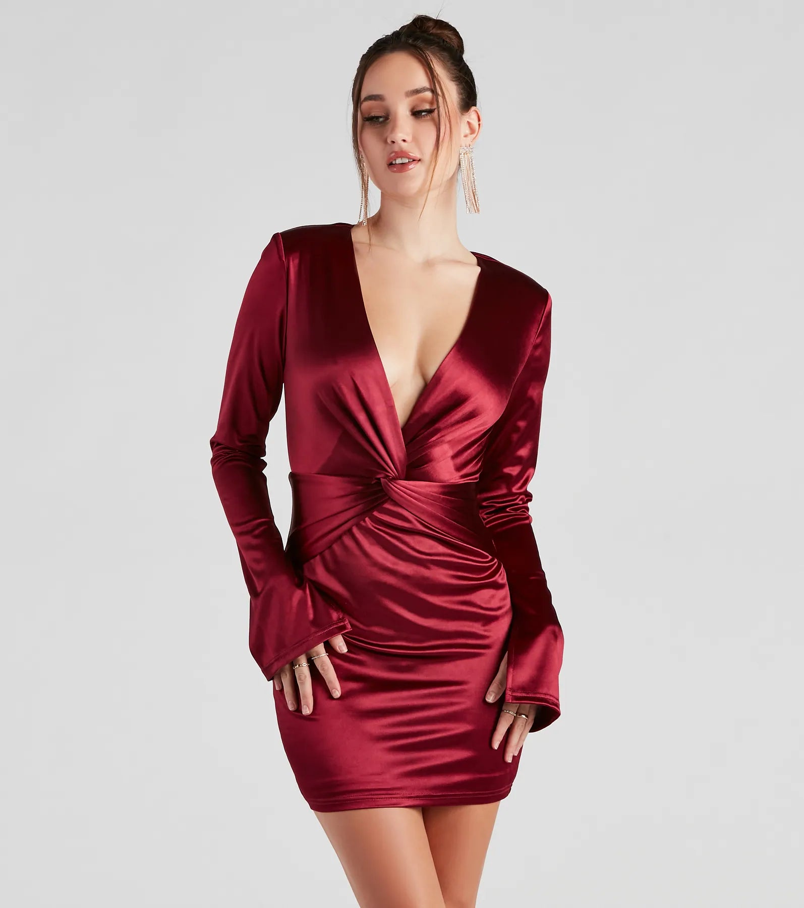 Glam Celebration Satin Bodycon