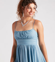 Pop The Bubbly Glitter Mesh Party Dress