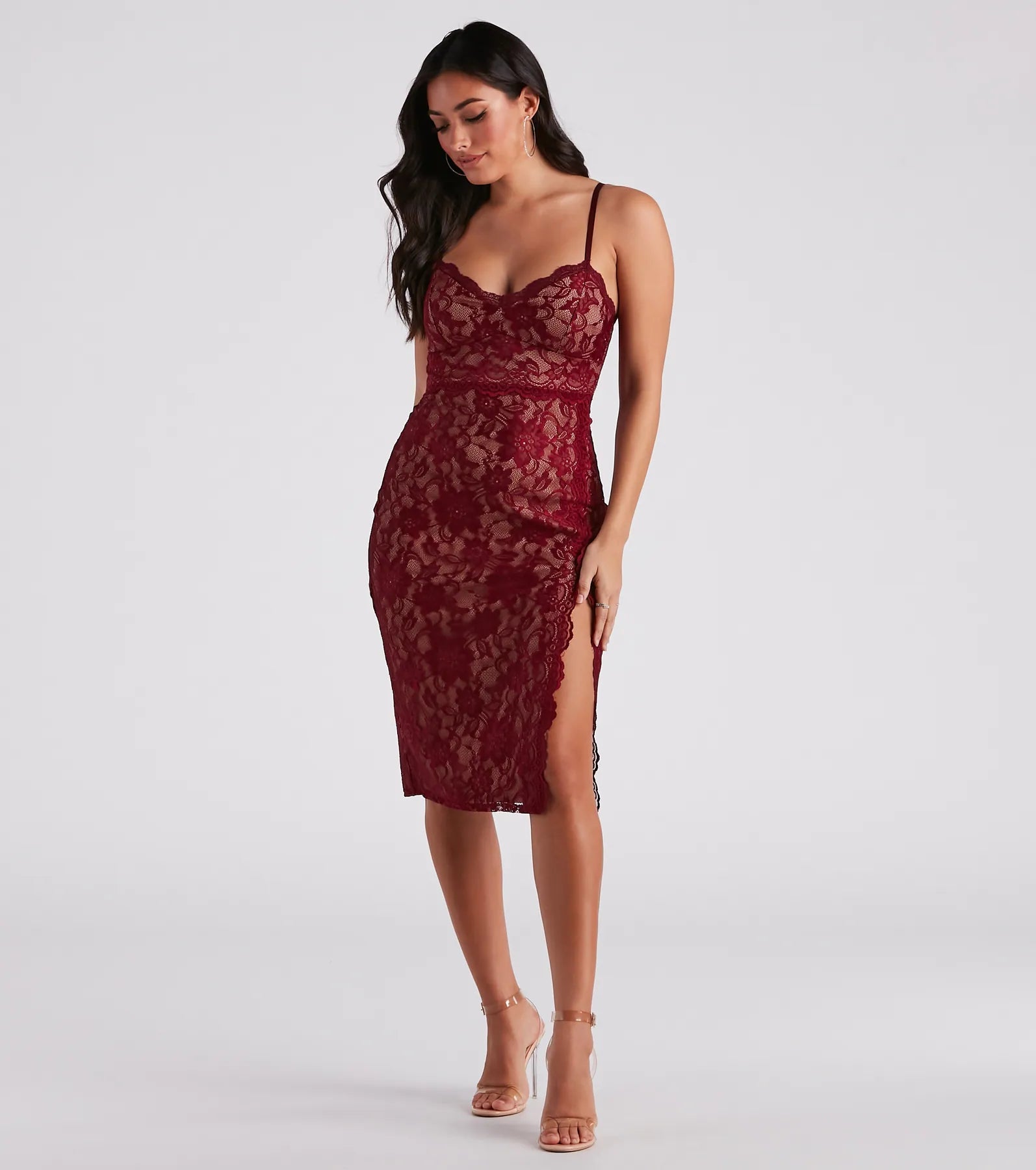 Lovestruck Lace Midi Dress