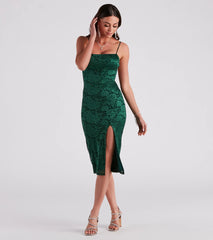 Date Night Approved Floral Lace Midi Dress