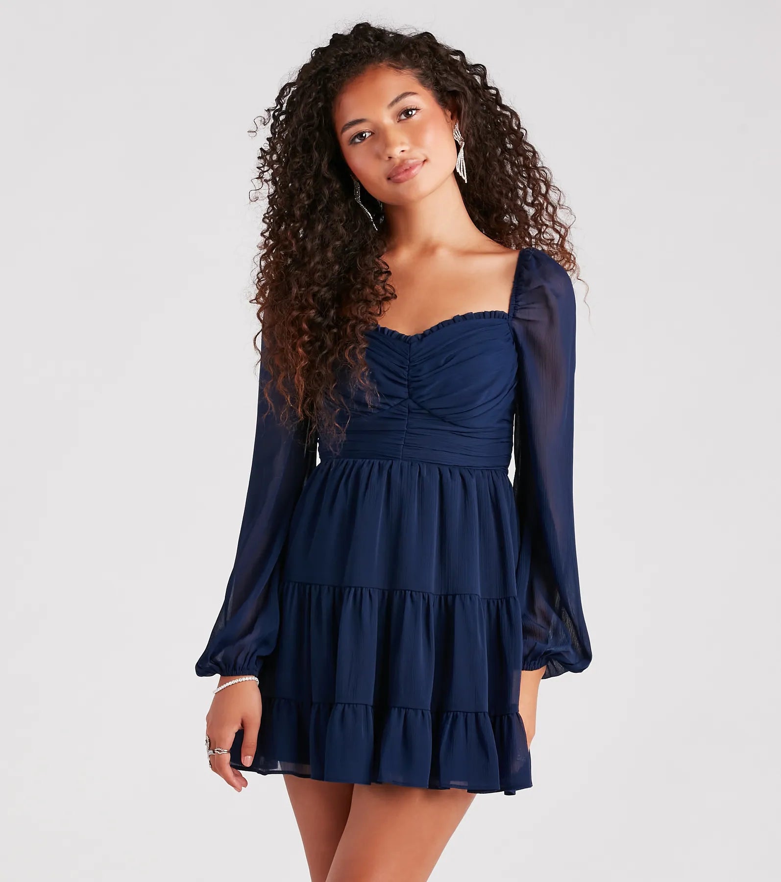 Effortless Muse Chiffon Skater Dress