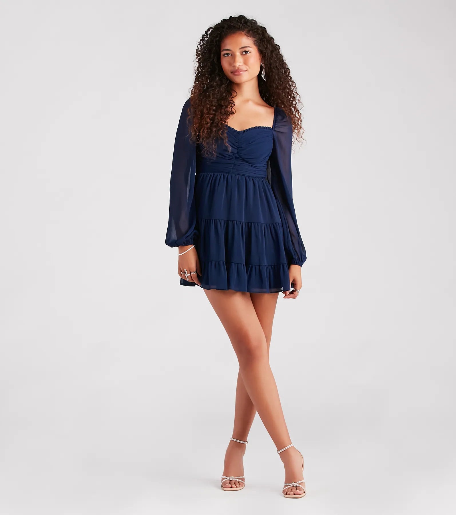 Effortless Muse Chiffon Skater Dress
