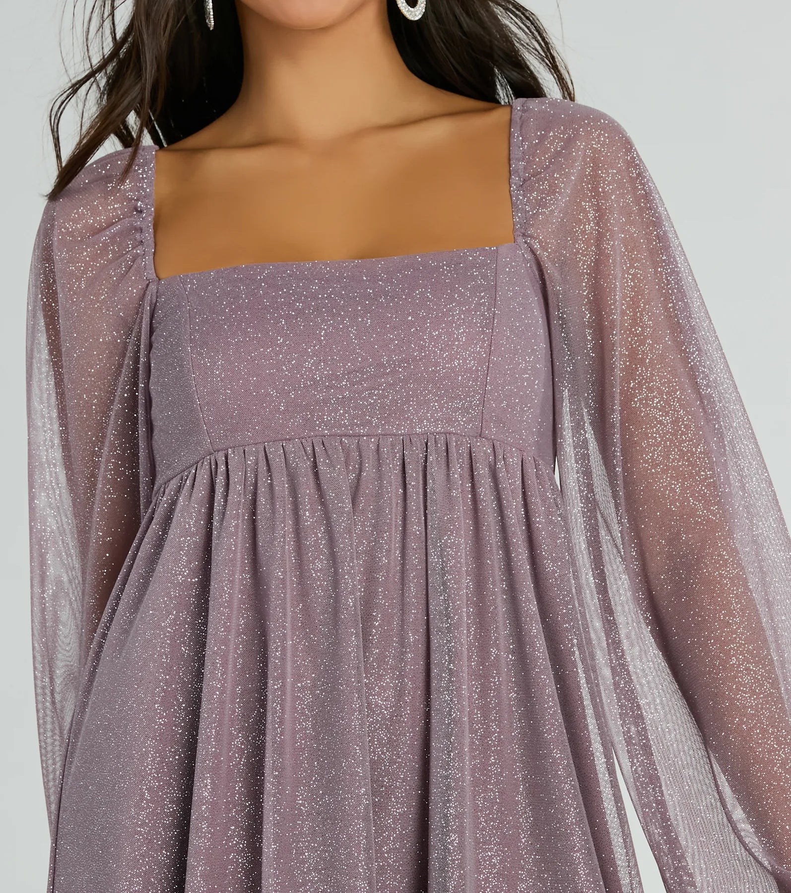 Countless Shine Glitter Skater Dress