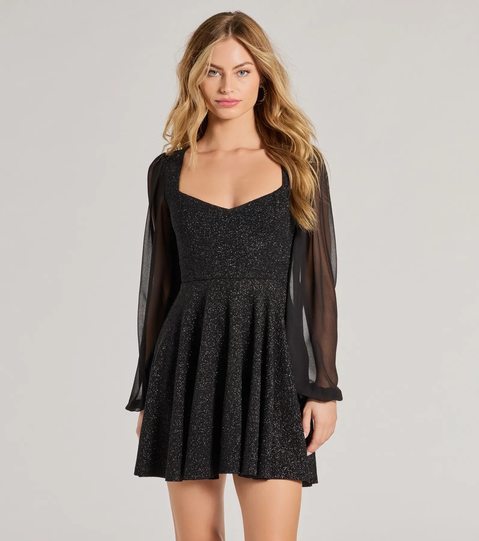 Captivate In Glitter Party Dress
