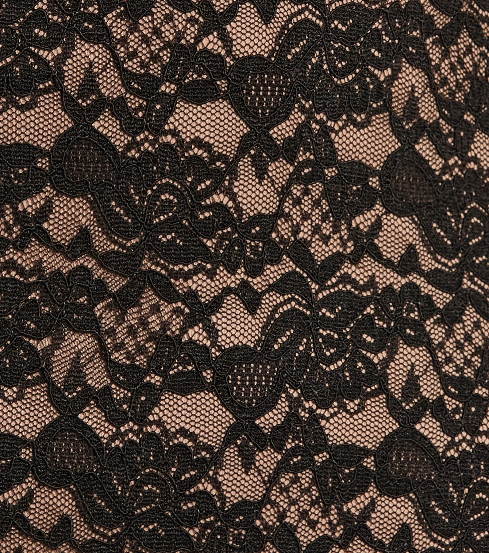 Something Chic V-Neck Lace Ruffle Mini Dress