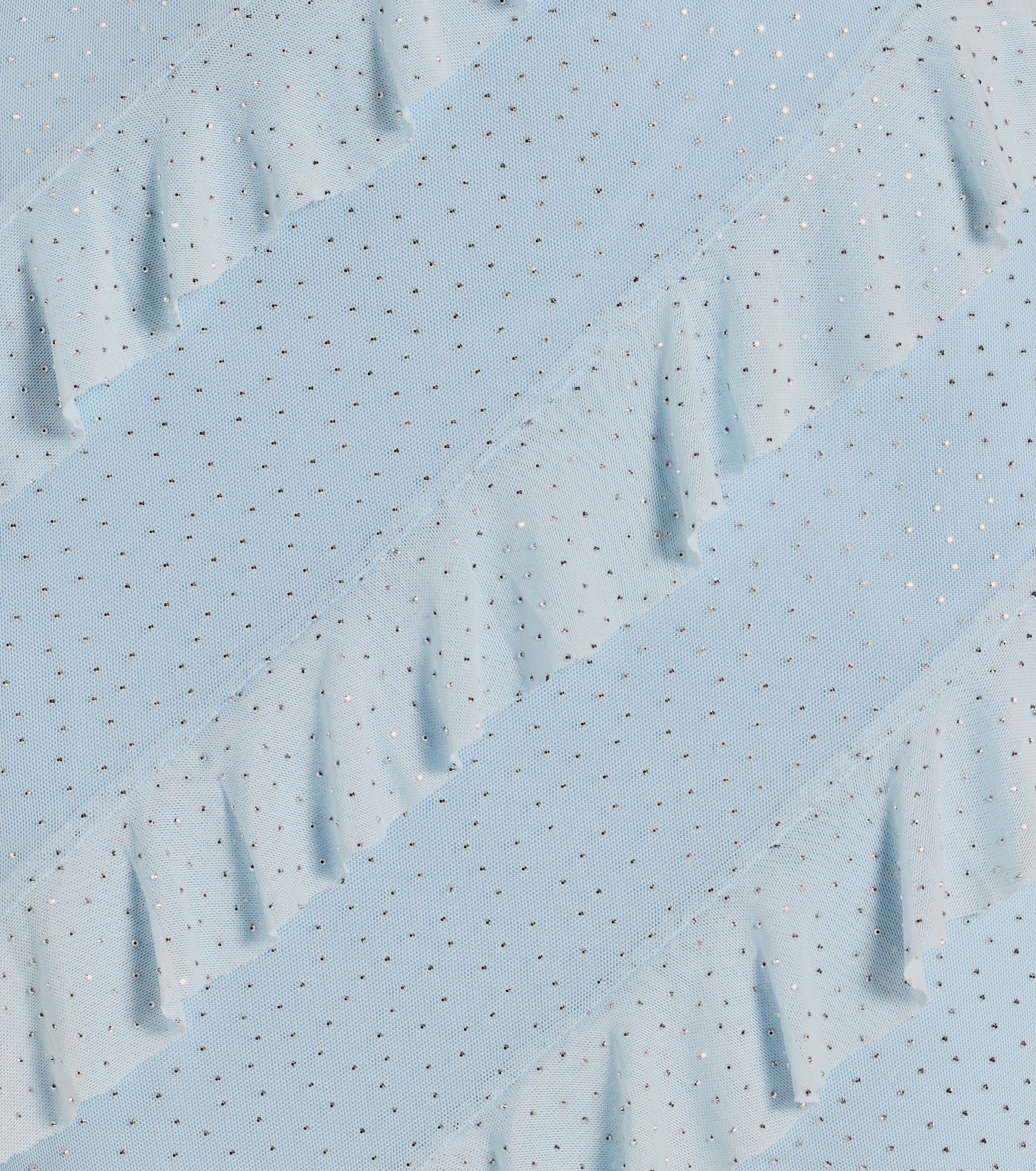 Glitzy Cutie Rhinestone Ruffled Mesh Mini Dress