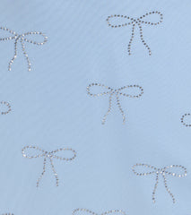 Major Flirt Rhinestone Bow A-Line Mini Dress