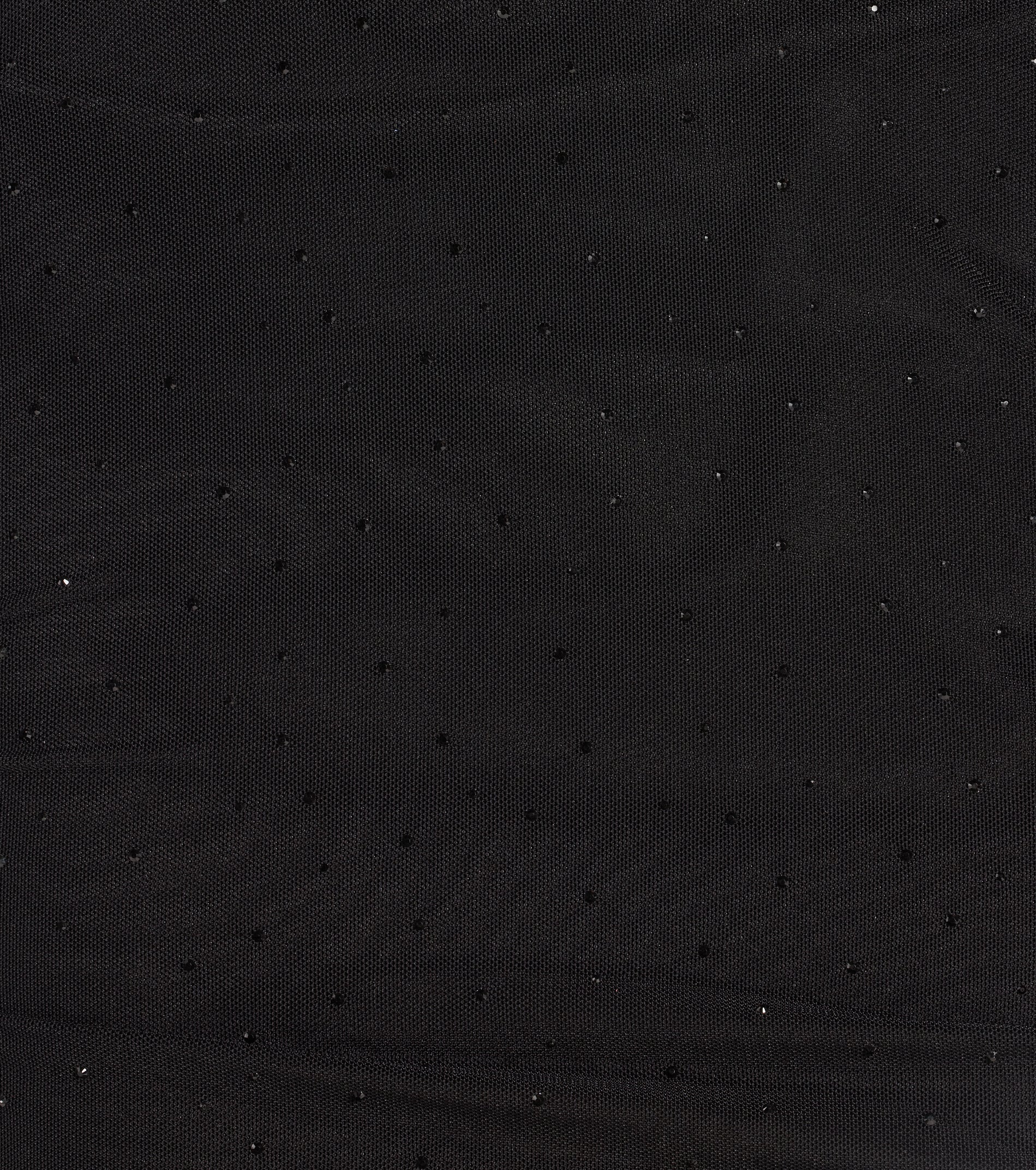 Alluring Shine Rhinestone Mesh Long Sleeve Mini Dress