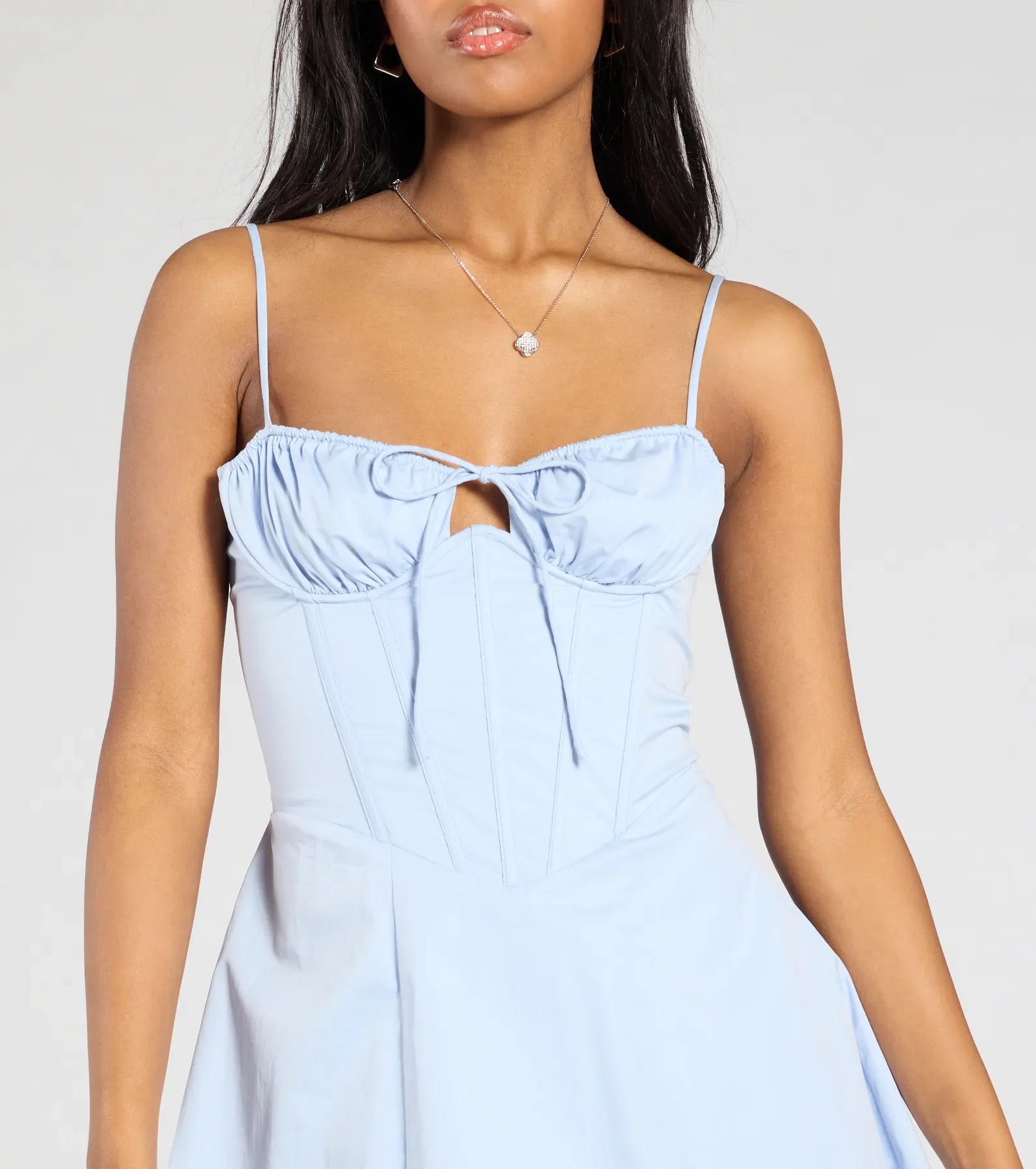 Such A Sweetheart Corset Lace-Up A-Line Short Dress