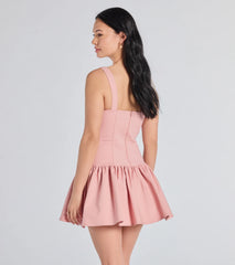 Isn't She Lovely Sleeveless Ruffle Skater Dress