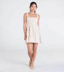 Sitting In The Sun Floral Babydoll Mini Dress