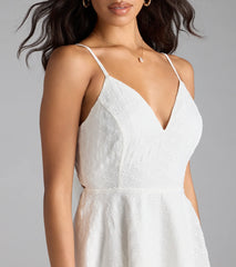 Cute Thing Tie-Back Eyelet Skater Dress