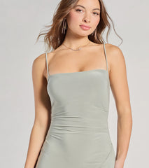 All Ruffled Up Bodycon Ruffle Midi Dress