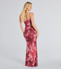 Paradise Beauty Floral Mesh Maxi Dress