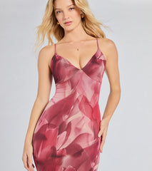 Paradise Beauty Floral Mesh Maxi Dress