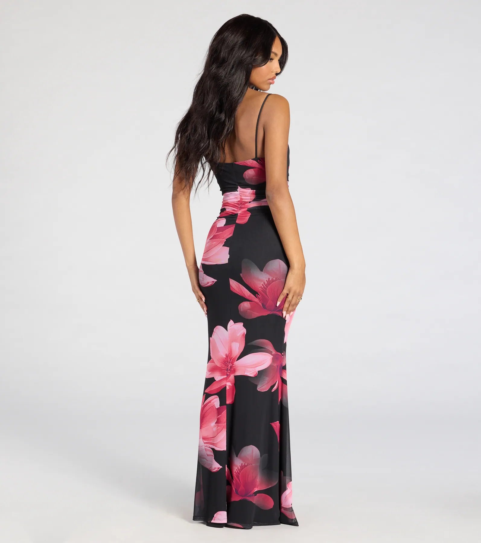 On Vacay V-Neck Floral Maxi Dress