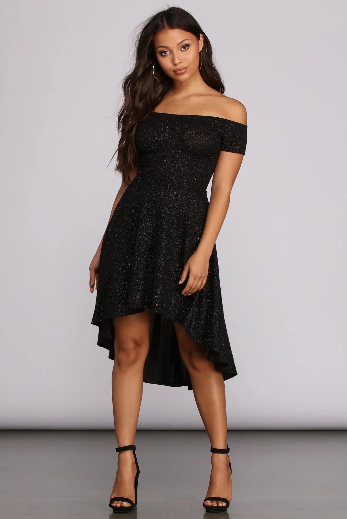 Total Twirl Glitter Skater Dress
