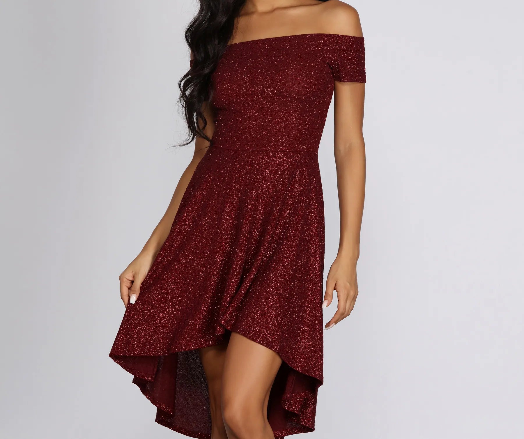 Total Twirl Glitter Skater Dress