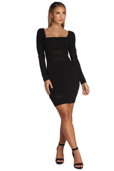 Miss Me Mesh Mini Dress