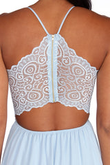 Skye Chiffon High Low Skater Dress