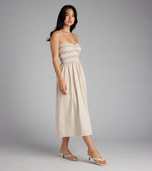 Effortless Days A-Line Midi Tube Dress