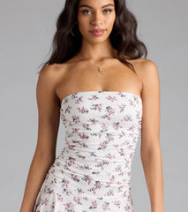 Sunny Sweet Floral A-Line Mini Dress