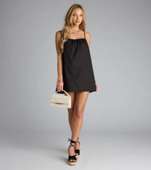 Too Cute to Care Babydoll Mini Dress