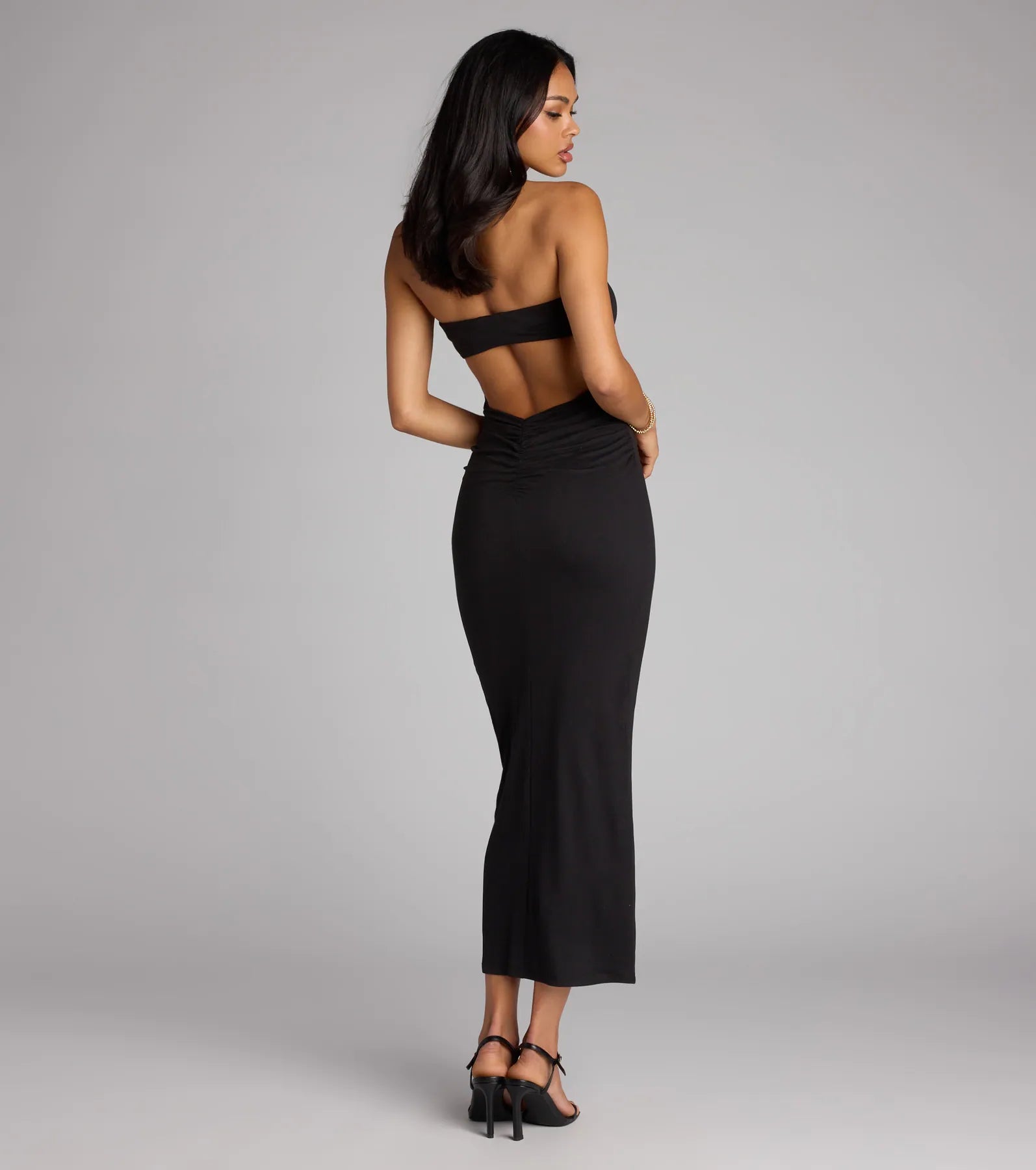 That Girl Energy Cutout Tube Midi Dress