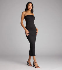 That Girl Energy Cutout Tube Midi Dress