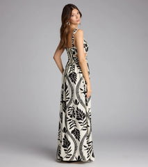 Sun And Spritz Tropical Cutout Maxi Dress