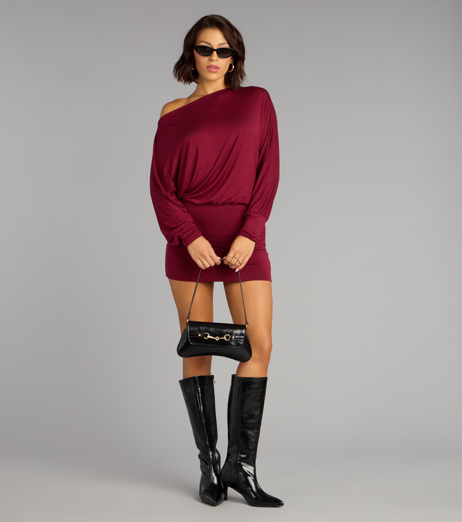 Behind The Scenes Long Sleeve Mini Dress