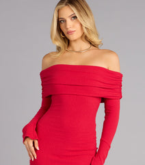 Cozy And Captivating Bodycon Mini Dress