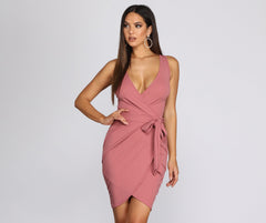 Wrapped In Beauty Mini Dress