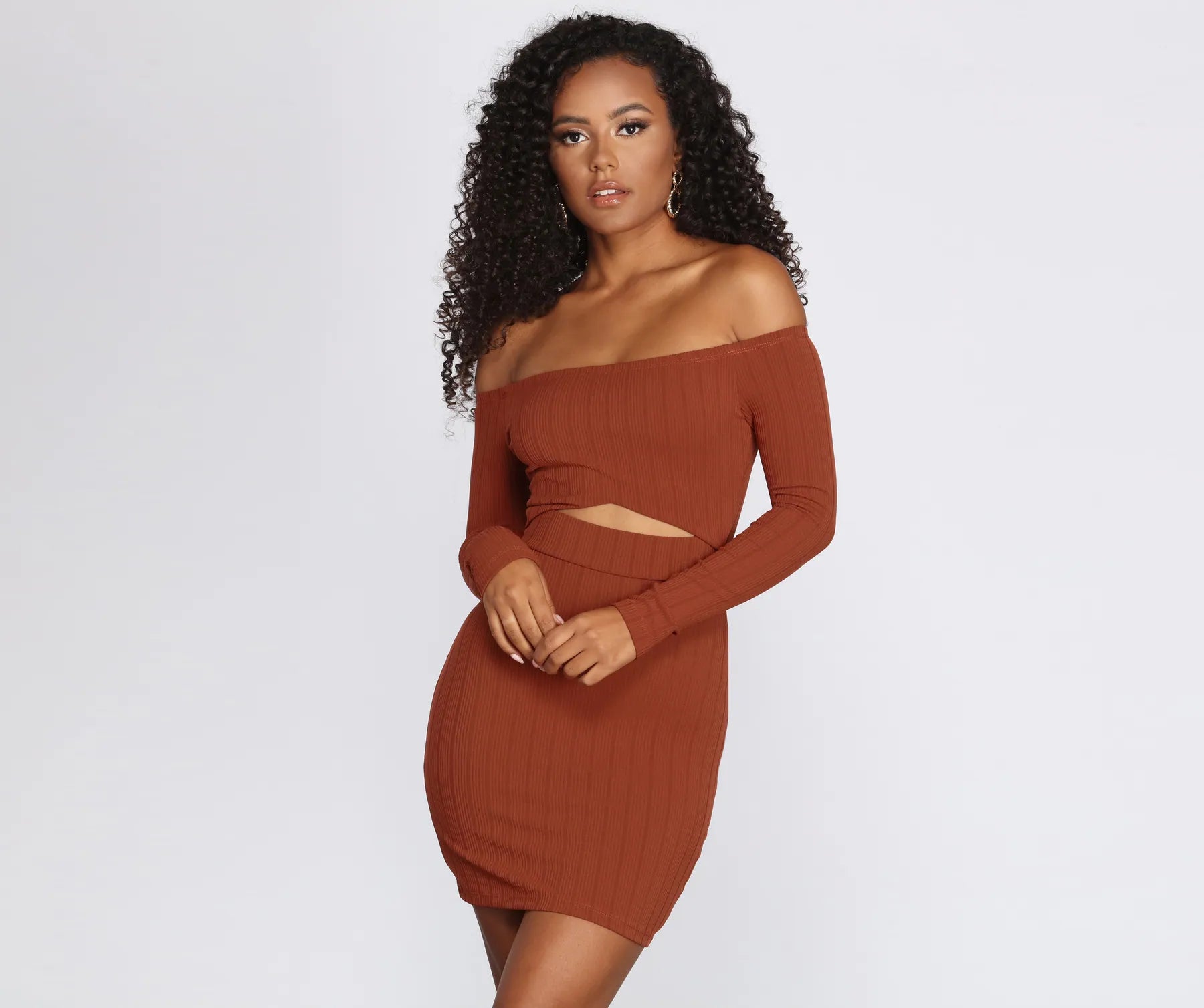Casual Cut Out Mini Dress