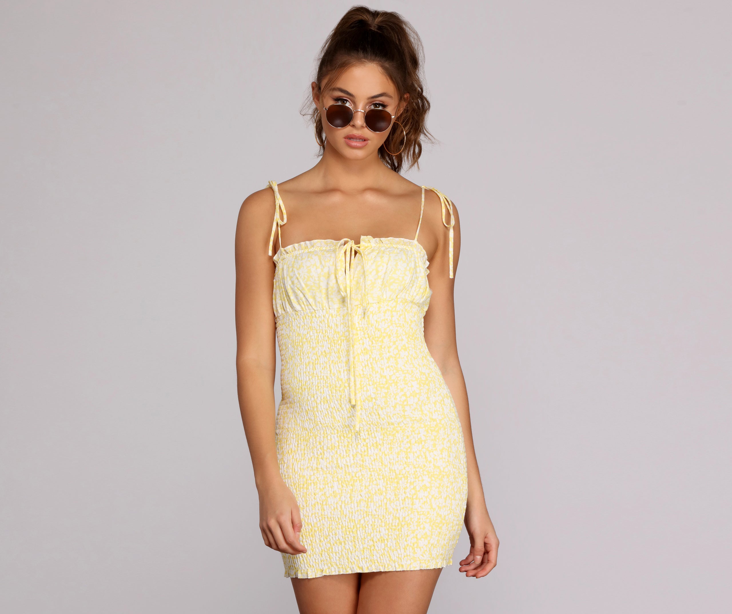 Smocked And Stylin' Mini Dress